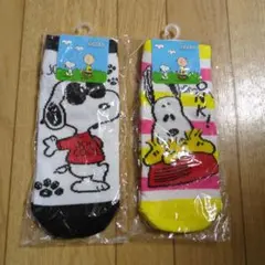 スヌーピー キッズ靴下 2足セット　20〜24cm