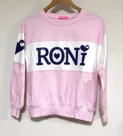 ☆新品RONI トレーナー ピンク/ホワイト☆のサムネイル