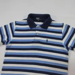 ラルフローレン　ボーダー柄　キッズポロシャツ　表記サイズ140　正規品