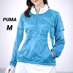 PUMA プーマ ジャンパー アウター ジャケット M レディース ブルー 中綿