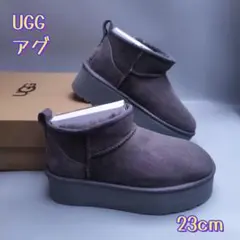 UGG  アグ クラシック ウルトラ ミニ プラットフォーム24cm 7 グレー