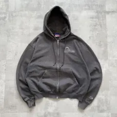 USA規格　champion チャンピオン　フェード　パーカー　企業　ロゴ　M