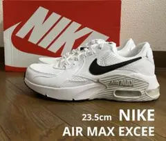 23.5cm ナイキ エアマックス エクシー ホワイト&ブラックカラー