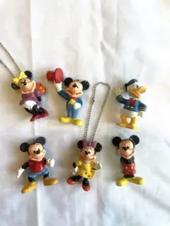 ディズニー　ミッキー　ミニー　ドナルド　キーホルダー　マスコット　レトロ　☺︎