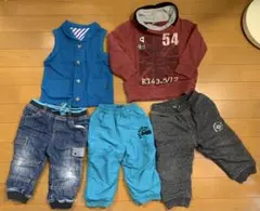 キッズ服 5点セット 74〜92cm（1歳〜2歳冬物）