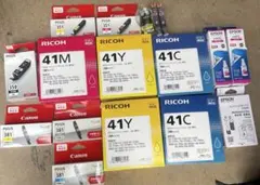 RICOH 41K 41C 41M 41Y インクカートリッジ4色セット（×2） - メルカリ