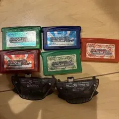 ゲームボーイアドバンス　ポケットモンスター　ソフト5点セット　アダプタ　2点