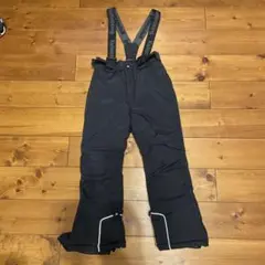 kuluoxing ski pants ブラックスキーウェア サスペンダー付き