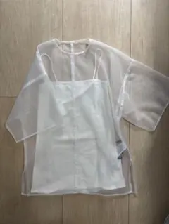styling/ シアーブラウス キャミソールセットのサムネイル