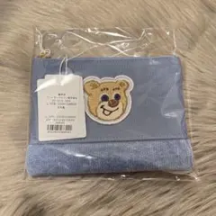 FEILER フェイラー　オールドテディ　ワッペンポーチ　ライトブルー