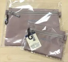 モンベル　ペーパーポーチS・M 2点セット　ピンク