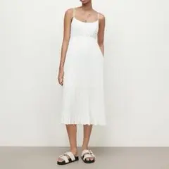ALLSAINTS オールセインツ ノースリーブキャミワンピース ドット柄 Sのサムネイル