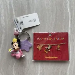 Tokyo Disneyland ミニーマウス キーホルダー＆ネックレス