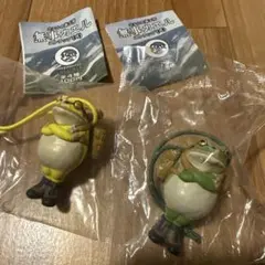カエルの森工房 無事カエル 癒しの緑色 幸福の黄色 カプセルトイ セット