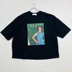 NEON SIGN Moderned Girl Wide T-Shirt 日本製のサムネイル