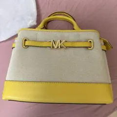 Michael Kors MK ハンドバッグ イエロー×アイボリー 2WAY