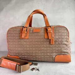 coach　コーチ　ボストンバッグ　ミニシグネチャー　キャンバス　2wayのサムネイル