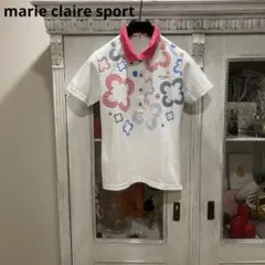 marie claire マリクレールスポーツ 半袖シャツ M ゴルフウェア