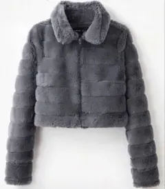 完売品 レア グレー ファー アウター もふもふ