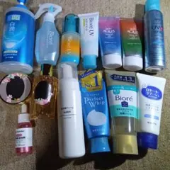日焼け止め スキンケア製品 14点