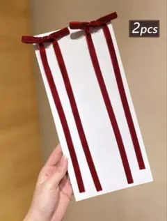 ヘアリボン（ベロア）ハーフツイン