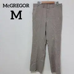 マックレガー【M】無地 スラックス ストレート 茶 ポリエステル ビジカジ 出張のサムネイル