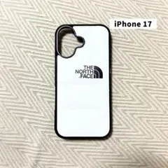 NORTH FACEダウン風デザイン／Iphone17用ケース☆