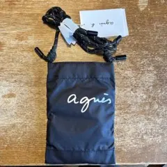 agnes b. スマホショルダーバッグ ブラックのサムネイル