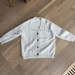 【超美品】snidel カシミヤ混　フォックス　カーディガン　グレー