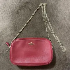 COACH レガシー ペニーショルダーバッグ ターンロック アプリコット 