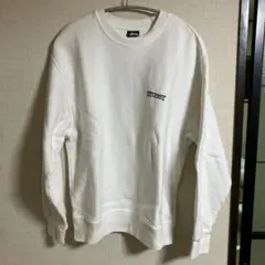 STUSSY クルーネック スウェット ホワイト Mのサムネイル