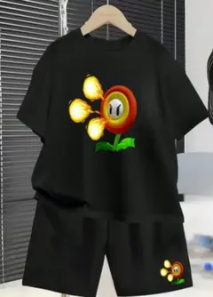 スーパーマリオファイアフラワー Tシャツ ハーフパンツ セット 130cmのサムネイル