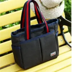 ラウンドバッグ ネイビー トートバッグ ランチバッグ サイドバッグ A43