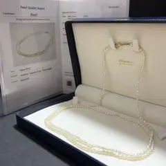 交渉可 田崎 TASAKI パール ダイヤ ワイヤーネックレス k18 - メルカリ