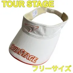 TOUR STAGE ツアーステージ 刺繍ロゴ コットン ゴルフ サンバイザーF