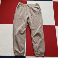 ユニクロ ヒートテック ボア スウェットパンツ ベージュ L 暖パン 部屋着