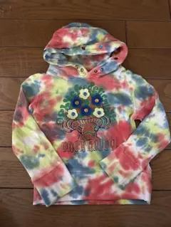 back alley ￼タイダイ染　デザインパーカー　ブーフーウー