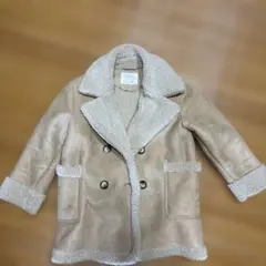 ZARA ベージュ ダブルブレストコート 7