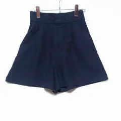 ザラ シンプル ハイウエスト ショートパンツ （XS） ブラック