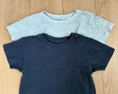 ネイビー・グレー 半袖Tシャツ 2枚セット
