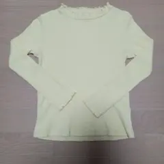 UNIQLO 黄色系 リブ長袖カットソー 130