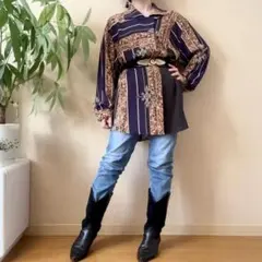 MARNI シルク100% ボウタイリボン スキッパーブラウス イタリア製 