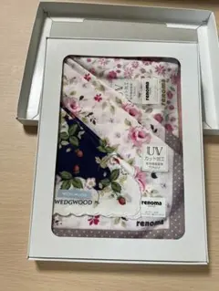 WEDGWOOD renoma 花柄ハンカチ 3枚セット