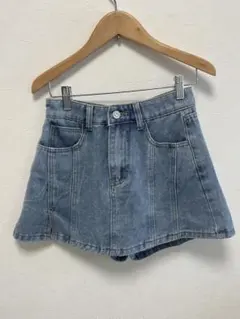 デニムミニスカート ライトブルー Aライン