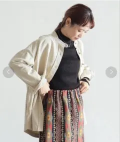 新品タグ付き☆ノンブルアンペール　コーデュロイ　ビッグシャツ☆のサムネイル