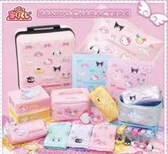 サンリオキャラクターズ当たりくじ キャリーケース ➕ラストワン　セット サンリオ”当りくじに新作！ ぷっくりデザインのキャリーケースやポーチ