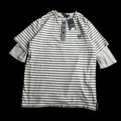 新品 定価4725円 JUNMEN ジュンメン JUN 2枚セット ボーダー