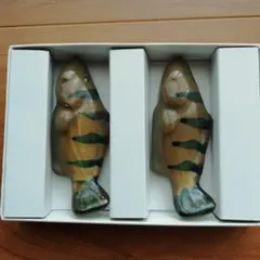 魚型箸置き 2個セット有田焼 陶芸作家作