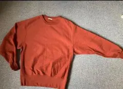 赤茶系 クルーネックスウェット メンズサイズ 無地