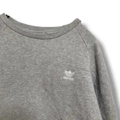 FAQJ ロゴ スウェット グレー アディダス adidas ワンポイント 刺繍